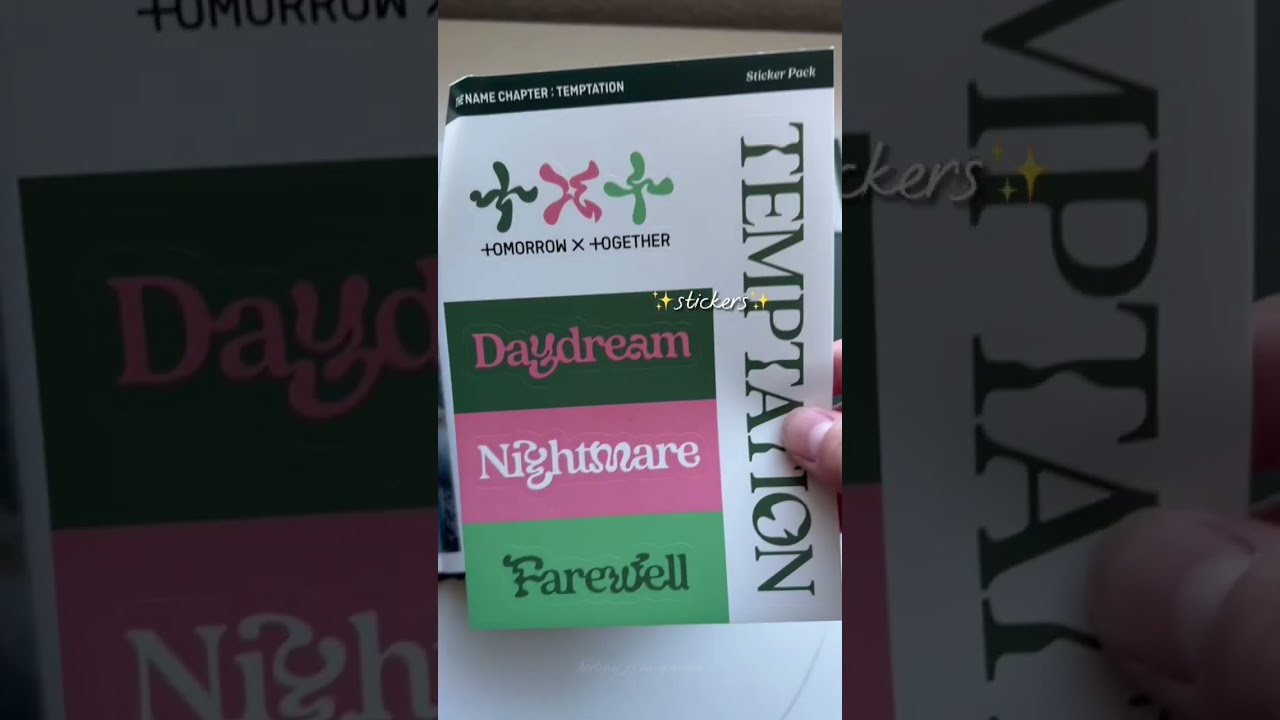 Unboximg TXT&rsquo;s &lsquo;The Name Chapter Temptation&rsquo; album (Daydream ver) #kpop#kpopfyp#txt#album#unboxing