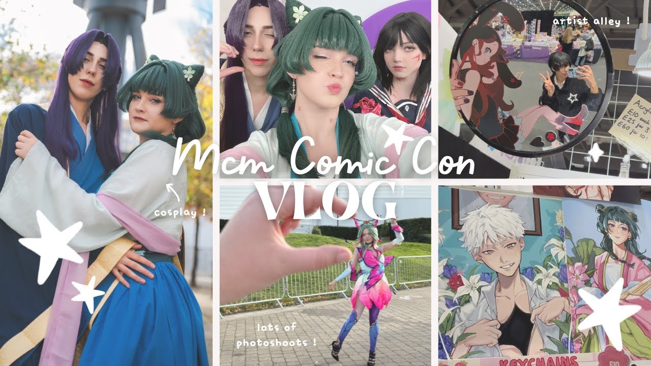 mcm comic con london 🪽˖ ࣪  [weekend vlog] | cosplay, anime merch, kpop random dance and more ⋆