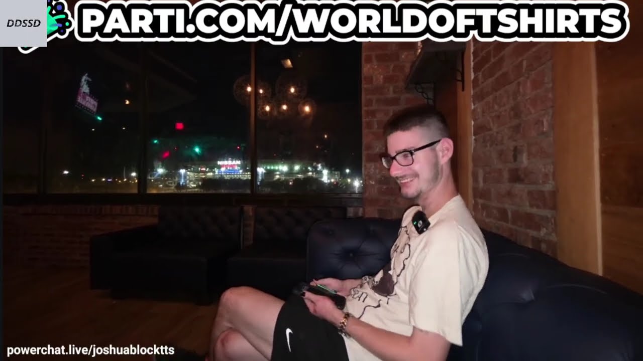 JOSHUA BLOCK (WORLDOFTSHIRTS) BARS, CRASHING OUT! and MORE!!