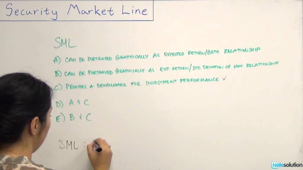 Intro to Finance: What's Security Market Line (SML) with Application