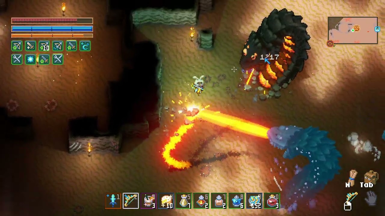 Core Keeper Pydra boss fight