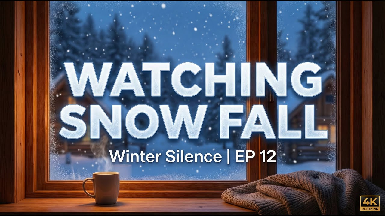 Winter Silence | EP 12 – Snow Falling Through the Window ❄️ | 4K Ultra HD