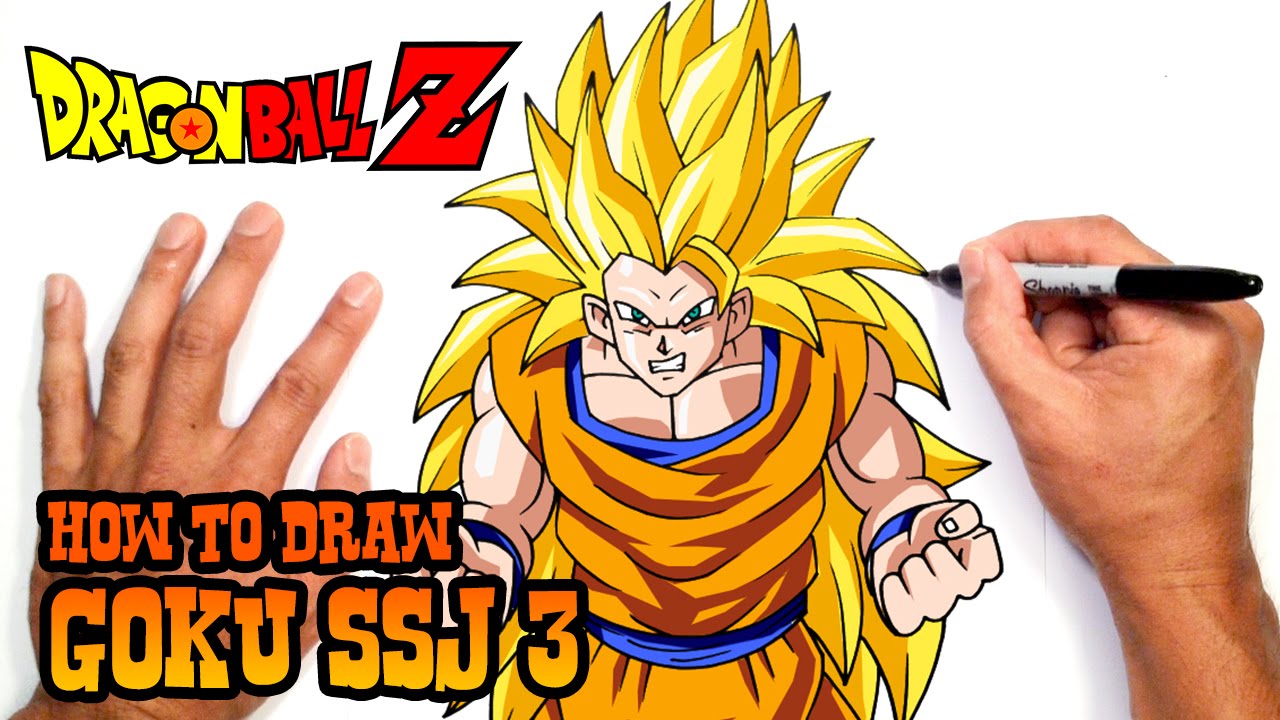 How to Draw Goku SSJ 3 | Dragon Ball Z