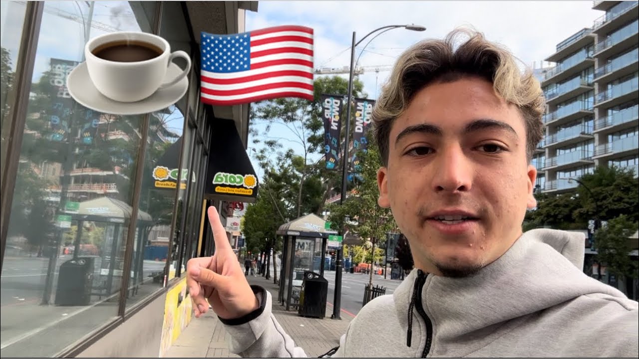 Tomando Café da Manhã Americano ☕️ 🇺🇸: ROTINA no CANADÁ morando SOZINHO 🇨🇦