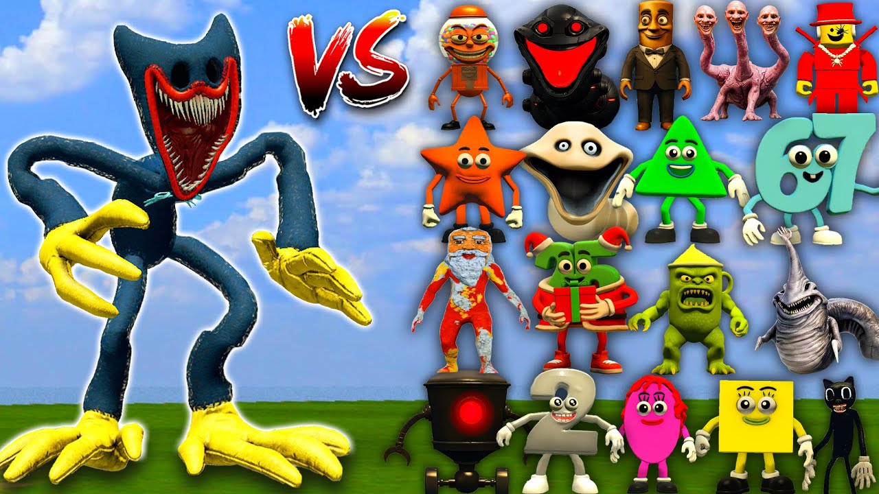 NEW HUGGY WUGGY FROM POPPY PLAYTIME vs All Secret Bosses – Who Is The Strongest? | GMod Battle