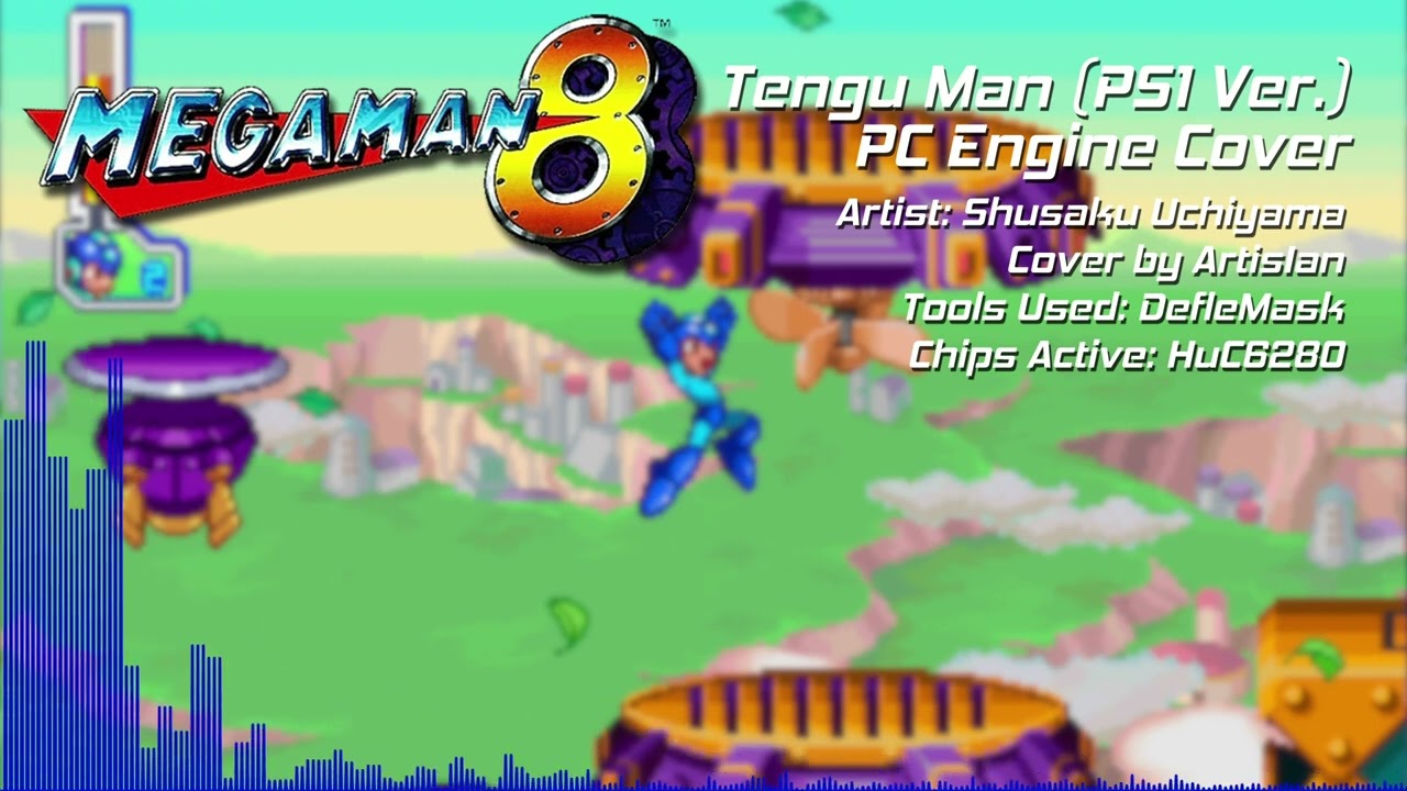 MEGA MAY: Tengu Man Stage (PS1 Ver.) | PC Engine Cover | ArtisIan Music