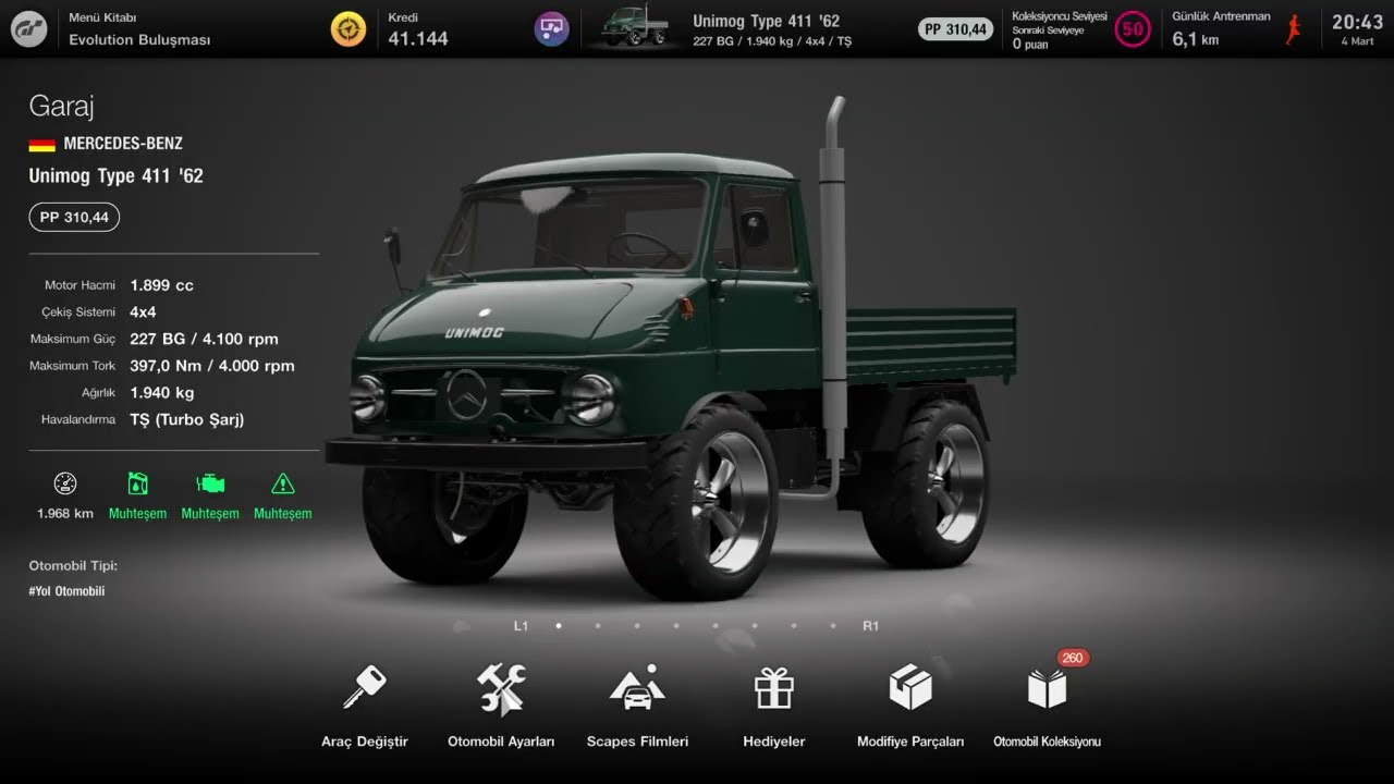 Gran Turismo™ 7 Mercedes Unimog + Nos + Upgrade
