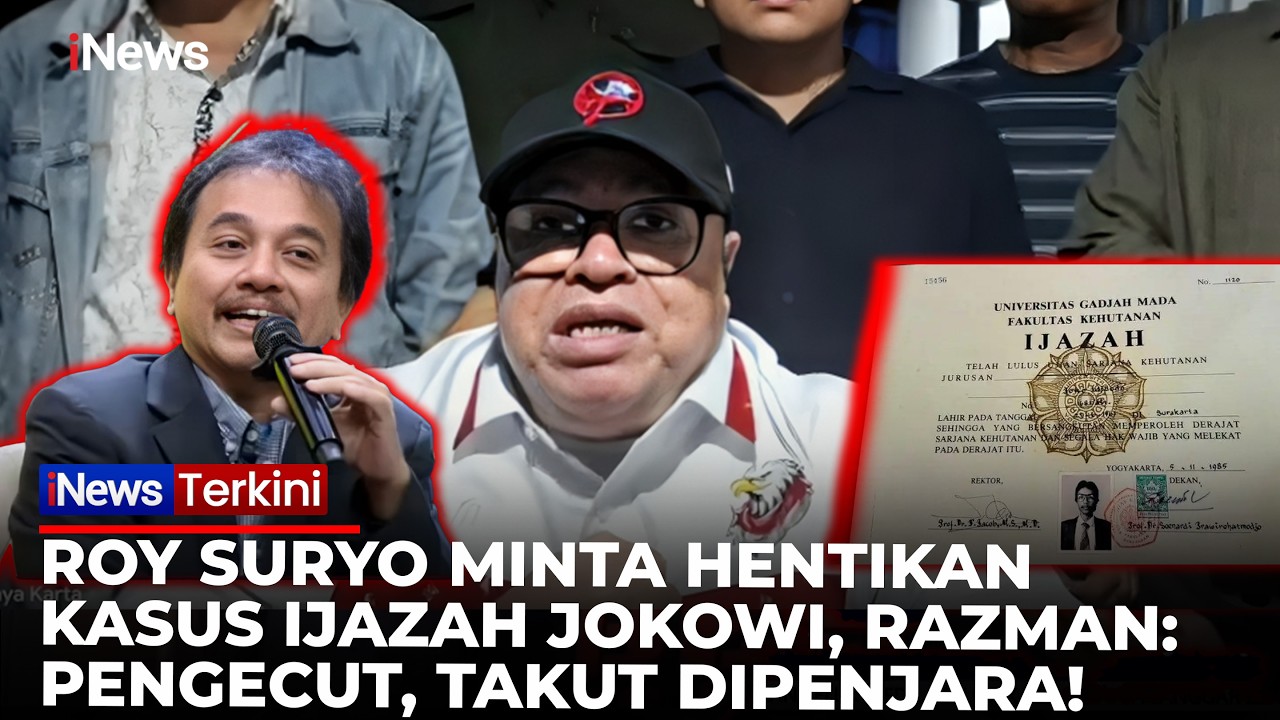 Razman Naik Pitam! Sebut Roy Suryo Pengecut dan Takut Dipenjara Gegara Kasus Ijazah Jokowi