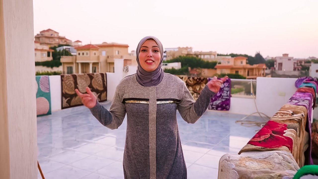 روتين.. تنظيف🧹🧼للبيت بالكامل..🏡من السطح للجنينة.🗑️(هلكت من التعب😫)
