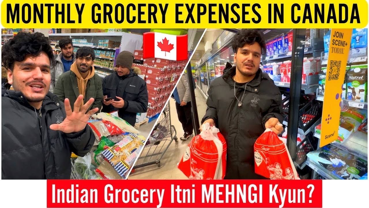 GROCERY PRICES IN CANADA 🇨🇦 2023 | ONE MONTH SHOPPING EXPENSES VLOG | INTERNATIONAL STUDENT