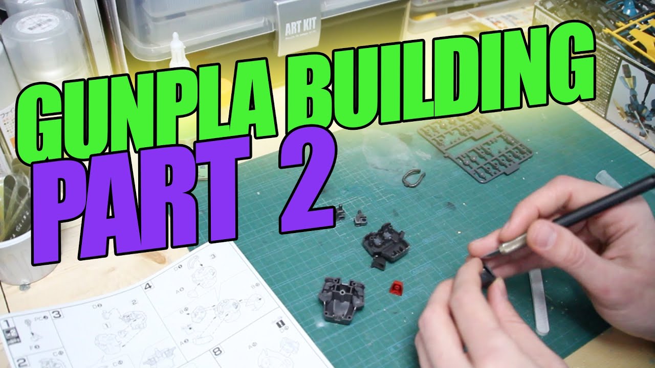 134 - Gunpla Building Part 2: Basic Kit Construction, Removing Nubs