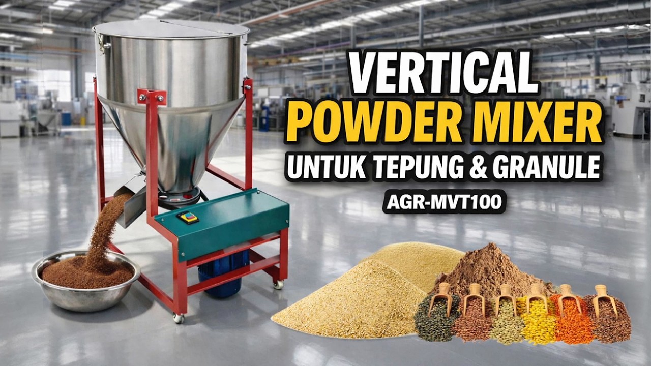 Mesin Mixer Vertikal AGR-MVT Series | Mixer Tepung, Premix & Pakan Ternak Kapasitas Besar
