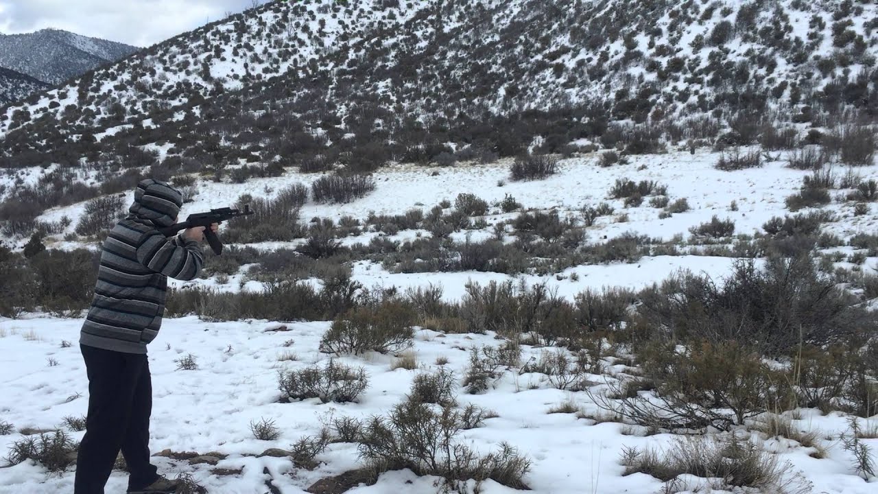 Arsenal SLR-95 AK47 ar500 silhouette at 100 yards