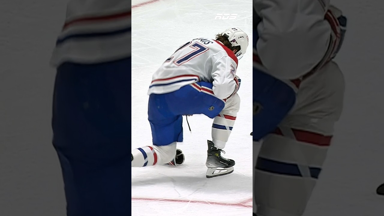 OUCH! Samuel Blais est revenu dans le match apr&egrave;s cette s&eacute;quence! 🤯🪓