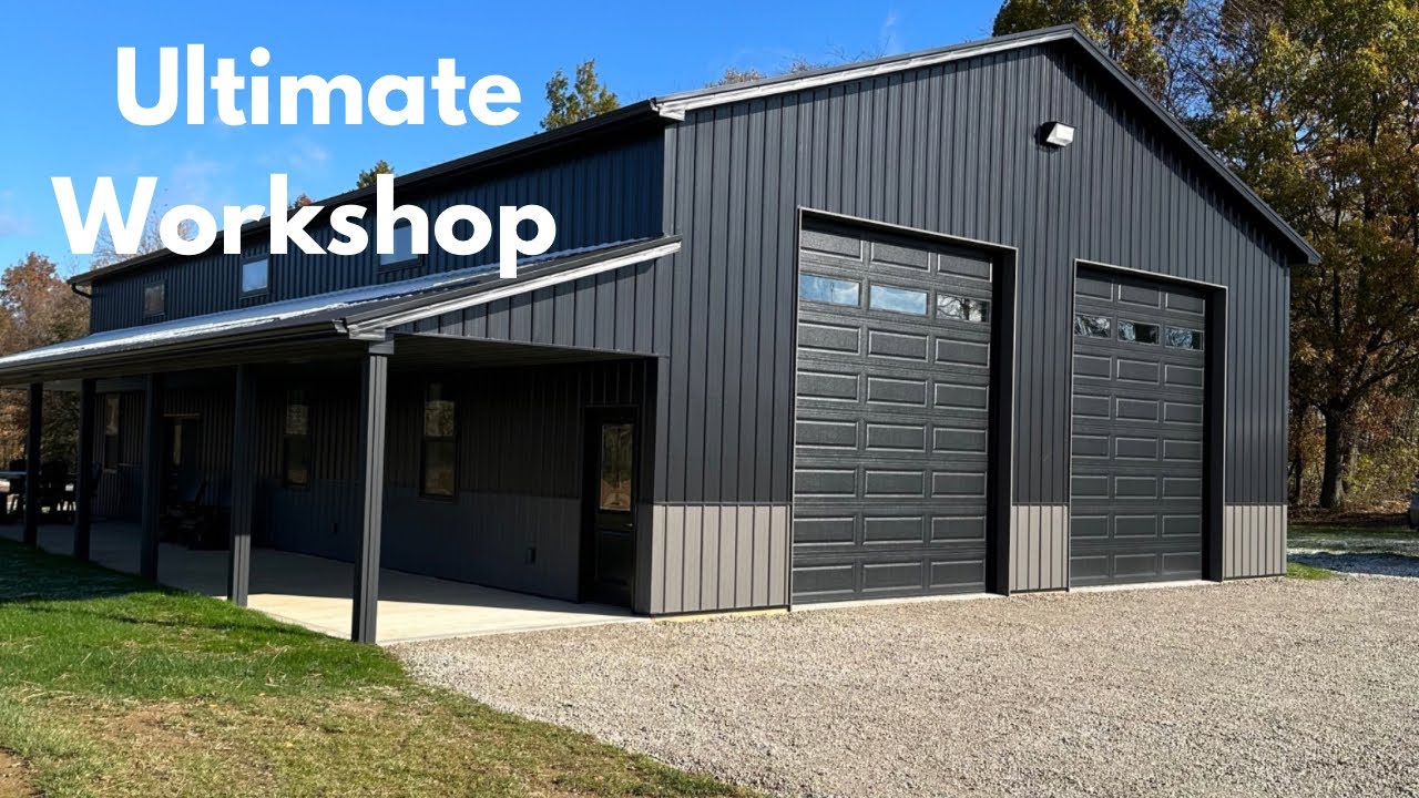 Экскурсия по магазину Black Pole Barn Shop размером 40x64 — идеальная мастерская.