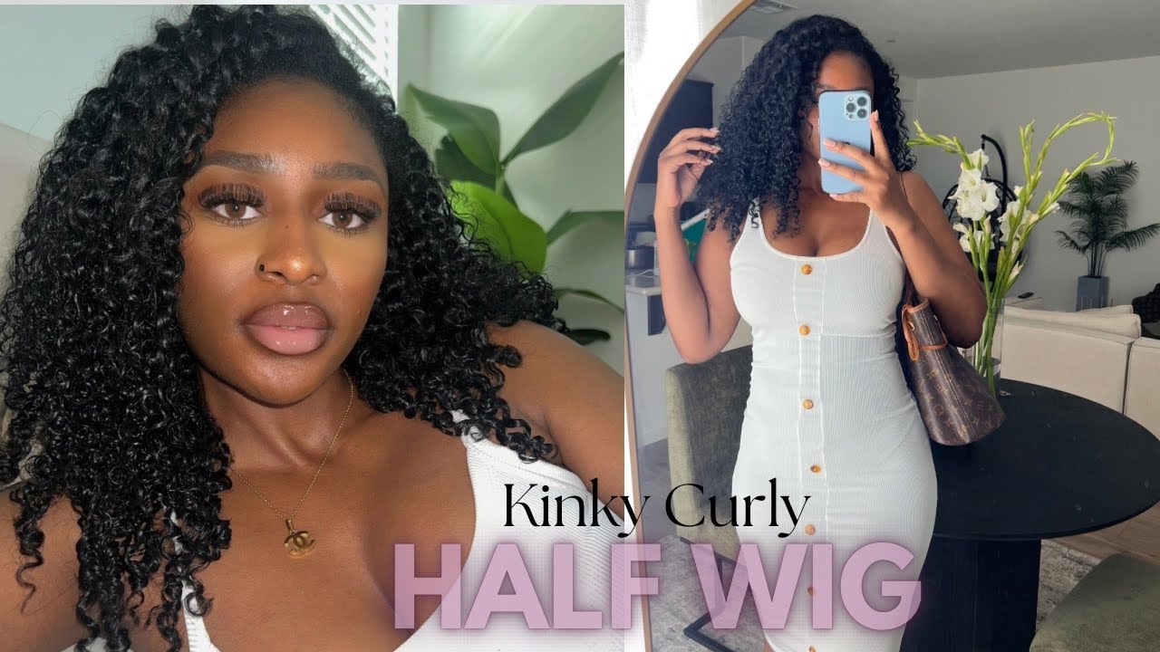 ✨THE ULTIMATE HAIR HACK✨Flip Over Method with Curly Half Wig (Beginner Friendly Install) | ISEE Hair