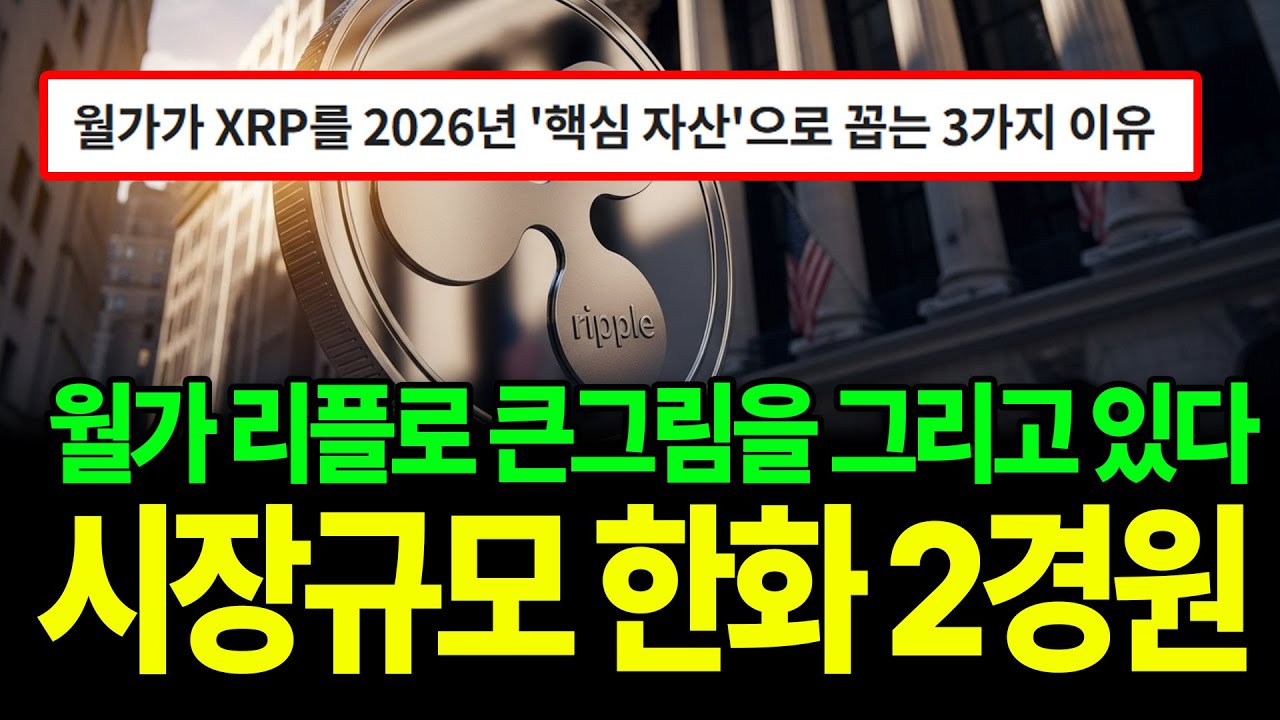 시장 규모는 한화 2경원에 육박! 월가가 리플로 큰그림을 그리고 있다.  XRP #xrp  #리플전망 #XRP대응