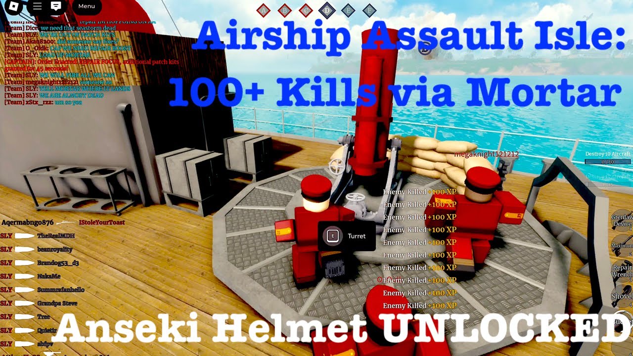 Airship Assault Isle: Redamuran Crewman Mortar 100KILLS+