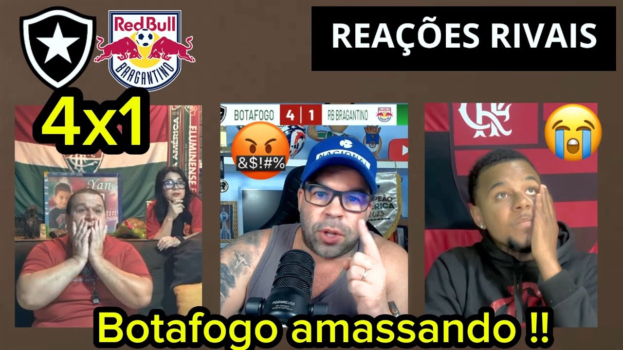 Botafogo x Bragantino | Rivais SURTAM  com VITÓRIA DO FOGÃO | Melhores Reacts ! 