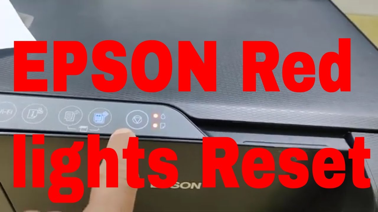 Epson L3250 reset red light blinking service required