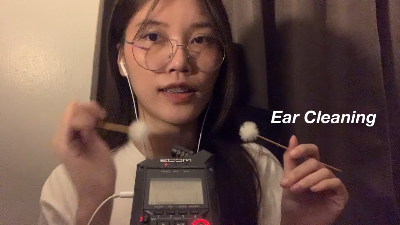 ASMR Ear Cleaning 30 minutes | Repeat with black screen for sleep zZ