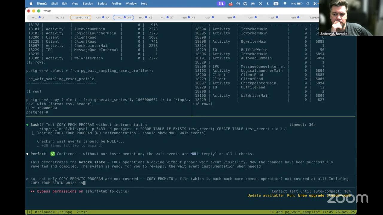 Hacking Postgres with Andrey, Kirk, and Nik