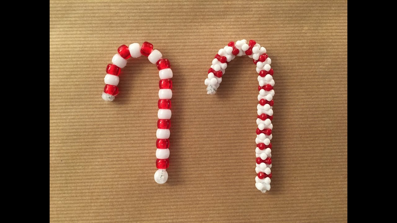 How to make a candy cane ornament