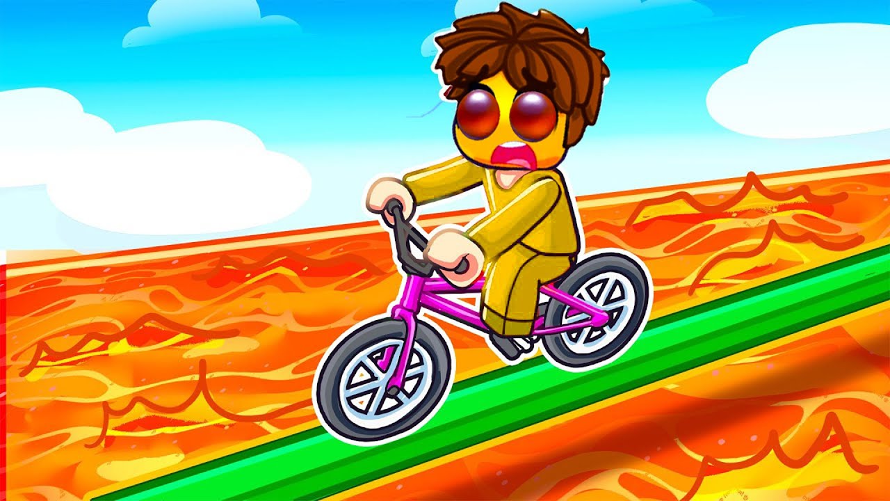 ROBLOX Obby, aber du fährst NUR auf einem FAHRRAD! (hilfe)