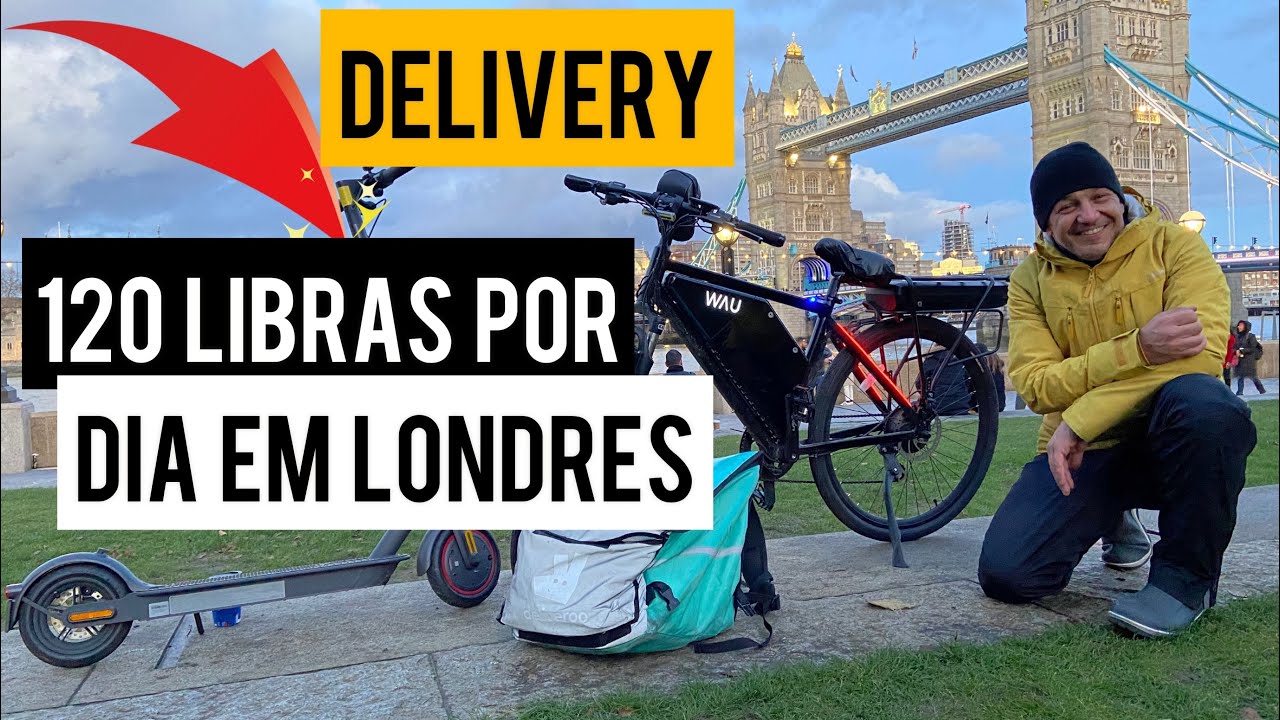 DELIVERY BIKE EM LONDRES | 120 LIBRAS POR DIA |. Negritinh pelo mundo