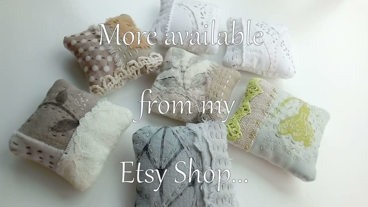 Making A Slow Stitched Pin Cushion | Using My Own Lino Print Snowdrop Design | Inspired By Nature