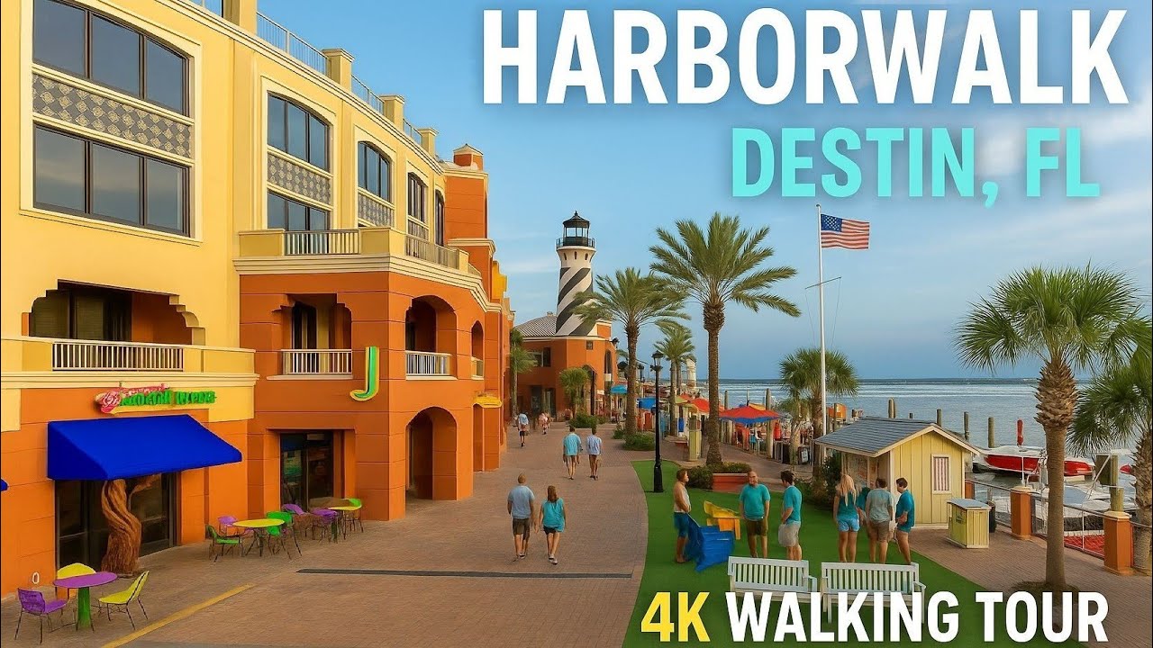Explore Destin&rsquo;s HarborWalk Village Florida | 4K Walking Tour
