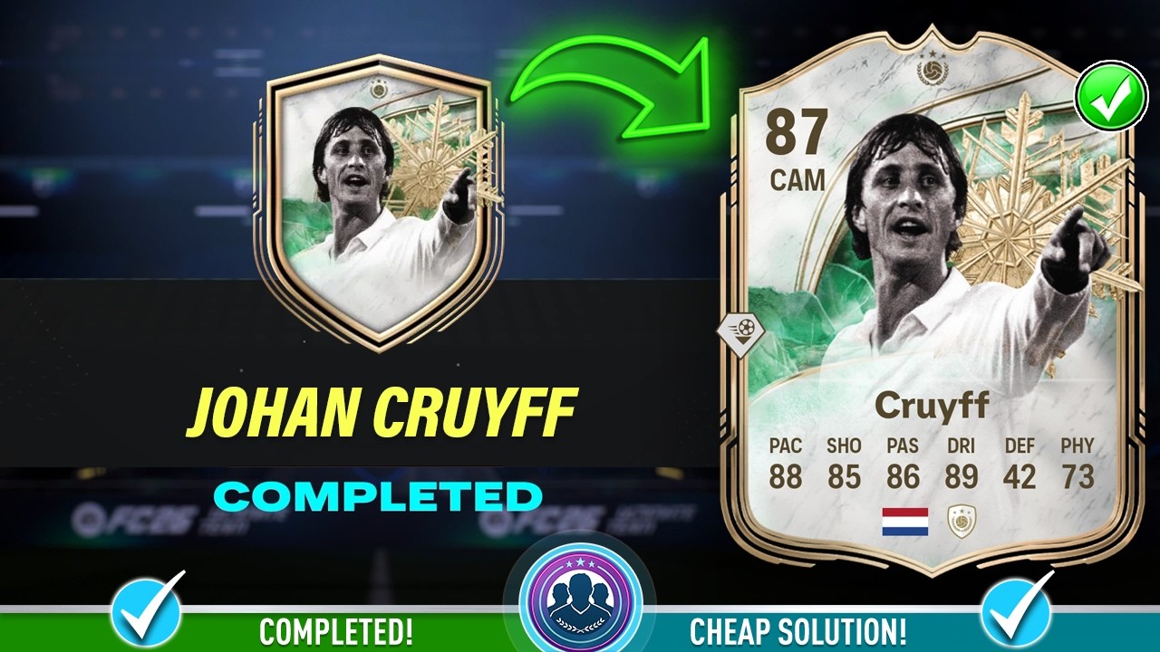 87 Winter Wildcards Icon Johan Cruyff SBC Solution - Cheap Solution & Tips - FC 26