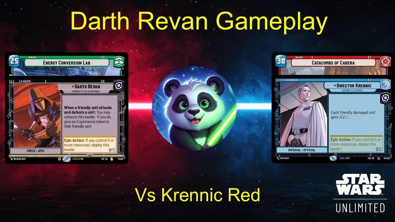 Darth Revan Green vs Krennic Red - Star Wars Unlimited Gameplay