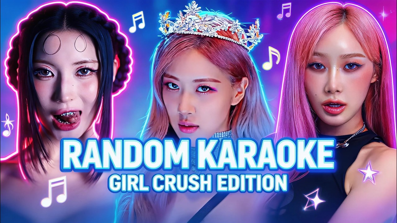 K-POP RANDOM KARAOKE CHALLENGE 🎤 ( GIRL CRUSH EDITION )