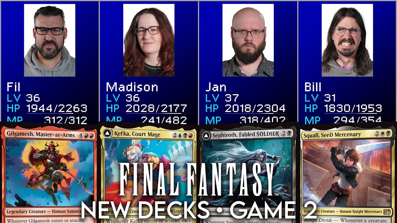 ЕЩЁ БОЛЬШЕ FINAL FANTASY COMMANDERS | Гильгамеш против Сефирота против Скволла против Кефки