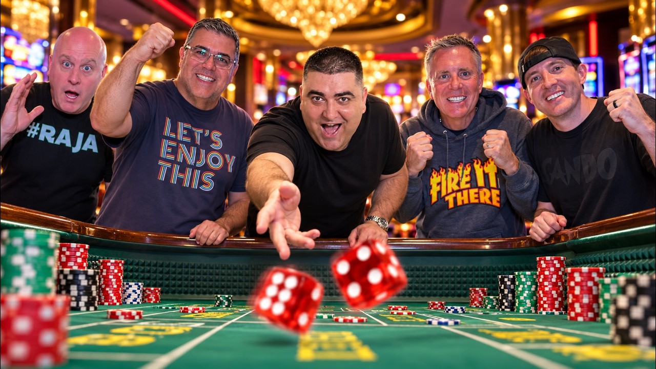 WE TOOK OVER THE CRAPS TABLE - NG SLOT, Vegas Matt, and The Big Jackpot  GO ALL IN! 🎲