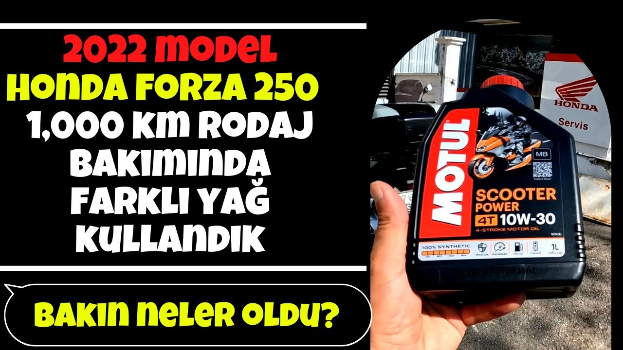 2022 FORZA 250 İçin Farklı Yağ Kullandık - Kendim Aldım - Bakın Neler Oldu?