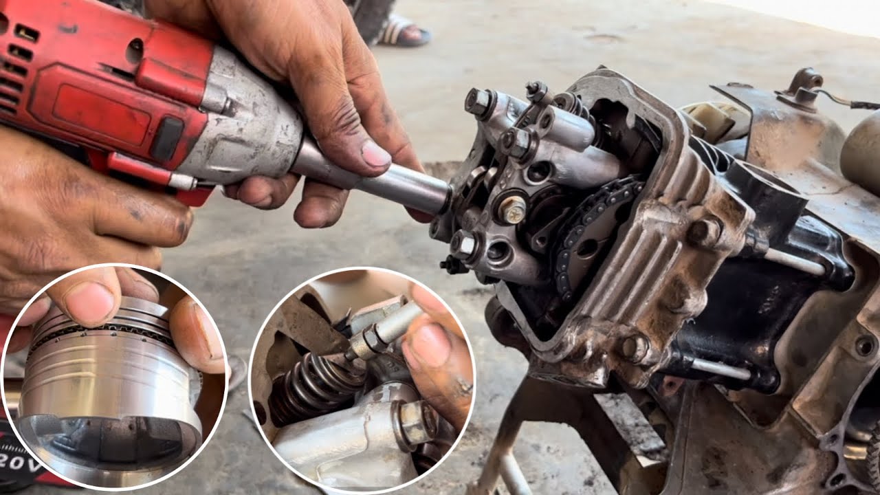 Hero Mastro scooty engine fitting हीरो मास्टर स्कूटी इंजन फिटिंग