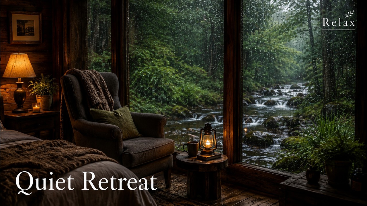 Relaxing Piano + Flowing Water Sound 🌿 Deep Sleep Music to Release Stress, Worry & Emotional Fatigue