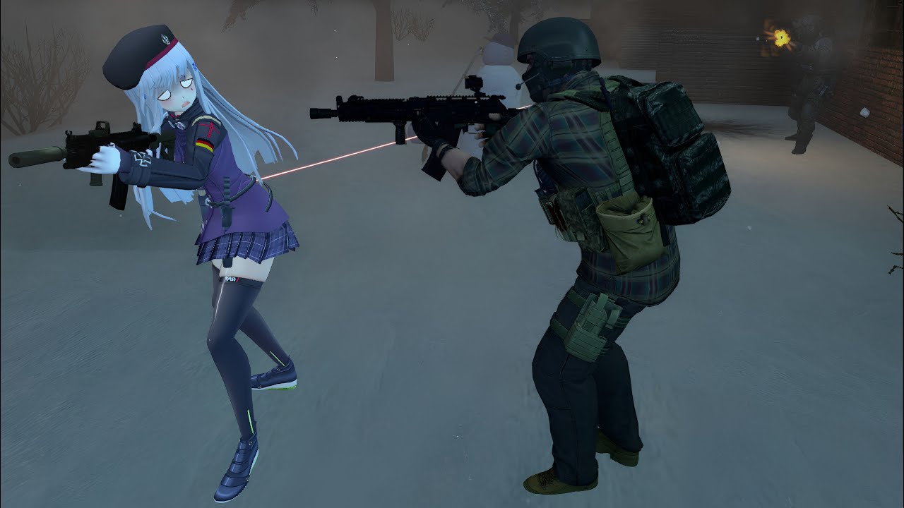 GMod Operators vs Girls Frontline SNPC's (Operators vs Squad 404 | Juggernaut vs Task Force DEFY)