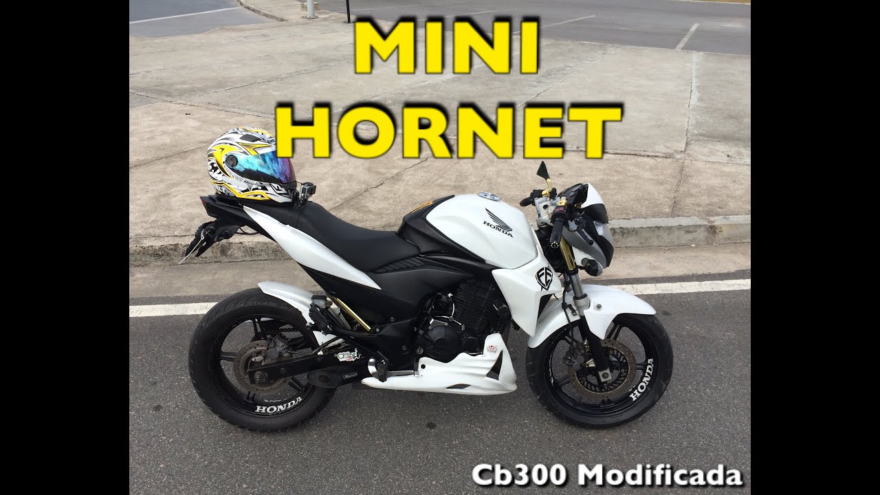 MINI HORNET, CB300 MODIFICADA NOVOS ACESSORIOS / BRUNINHO DO FLUXO