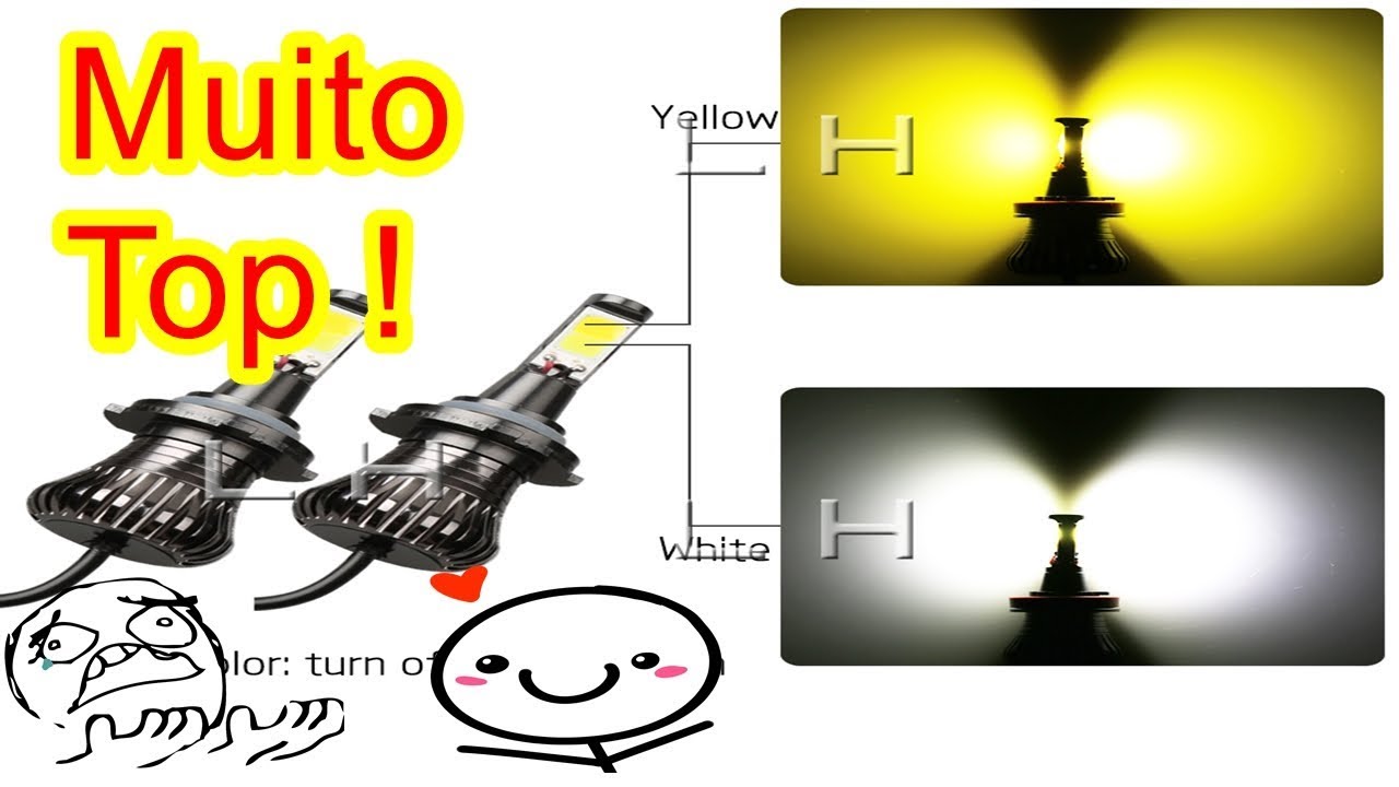 UNBOXING E TESTE DE LED DUAS CORES ! ( AMARELO E BRANCO) DUAL COLOR 3000K AND 6000K