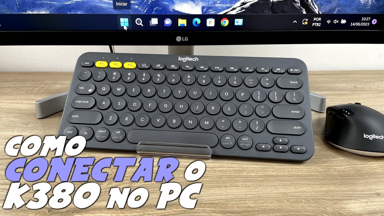 Como USAR TECLADO LOGITECH K380 no COMPUTADOR + Regras de acentuação