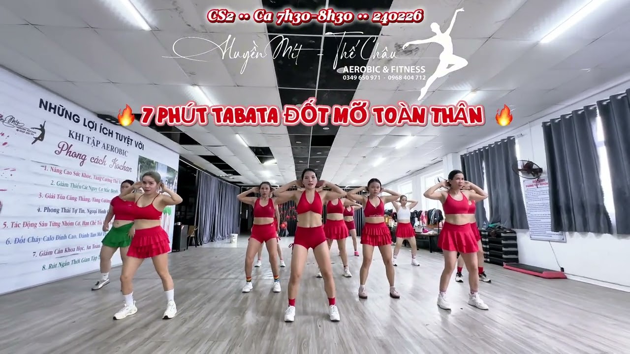 🔥 7 PHÚT TABATA ĐỐT MỠ TOÀN THÂN ĐƠN GIẢN CHO MỌI NGƯỜI 🔥