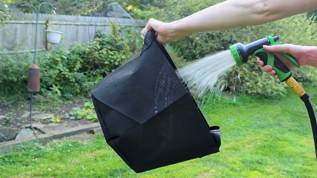 Grow Healthier Plants | 10-Pack 5 Gallon Fabric Grow Bags for Indoor & Outdoor Gardening
