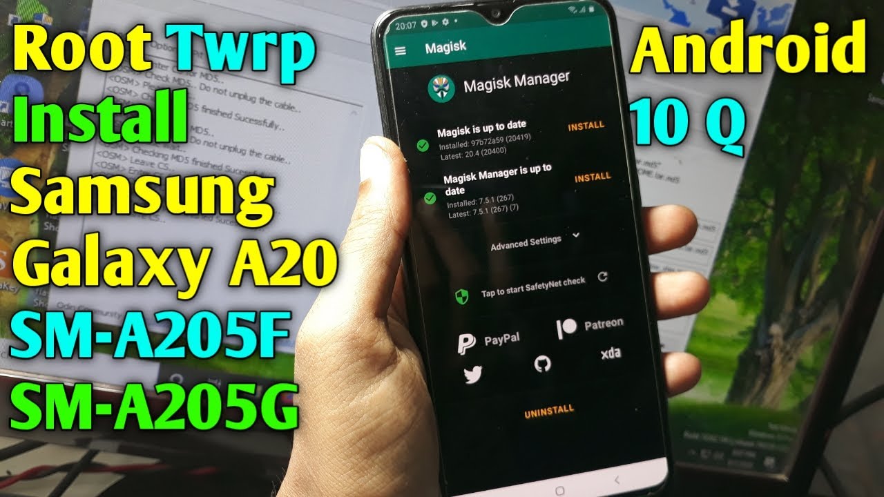 How To Root Twrp Install Samsung A20 SM-A205F/SM-A205G Android 10 Q | Root Samsung A20 Android 10 Q