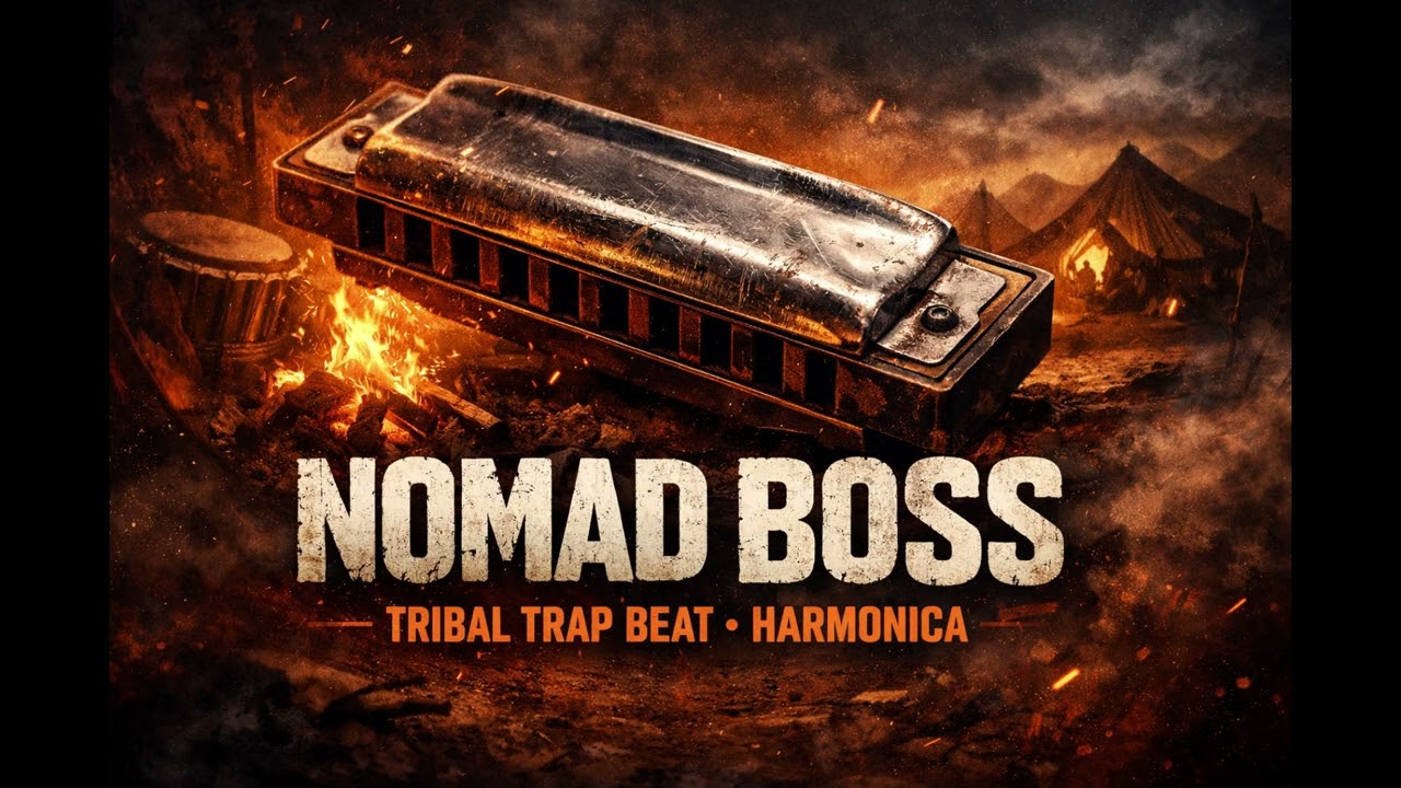 Nomad Boss 🐺 | Tribal Trap Instrumental | Harmonica Rap Beat