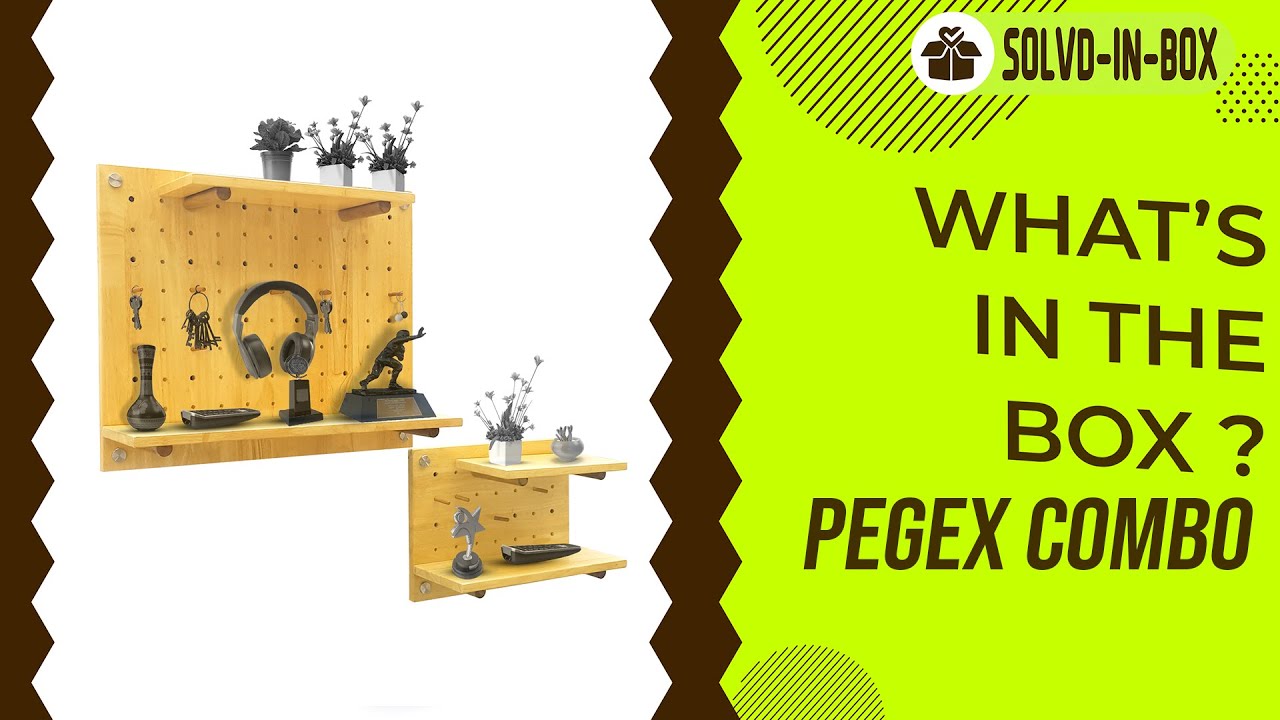 Unboxing Wall Organizer Rack Pegboard Shelf Assembly for Tool Storage Kit | Pegex Combo 2