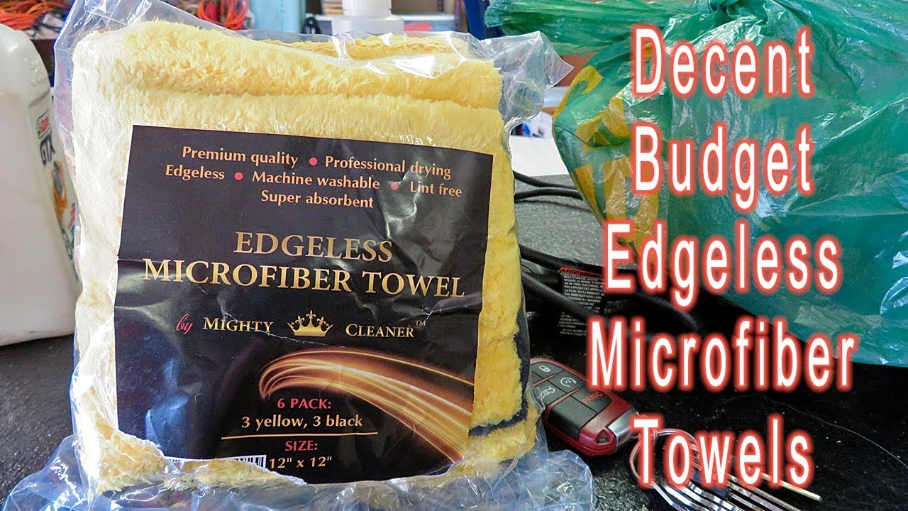 Edgeless Budget Microfiber Towels from Mighty Cleaner