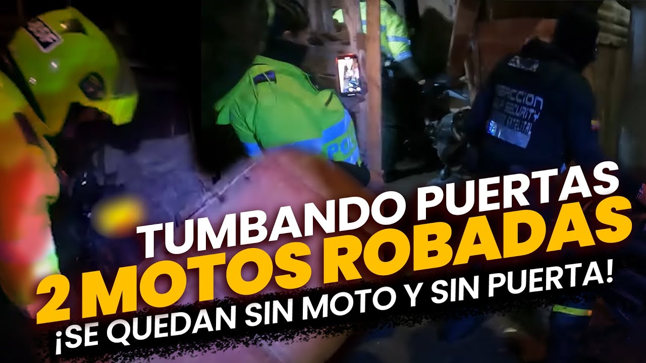 LADRONES SE QUEDAN SIN MOTO Y SIN PUERTA// 2 MOTOS RECUPERADAS EN BOGOTÁ